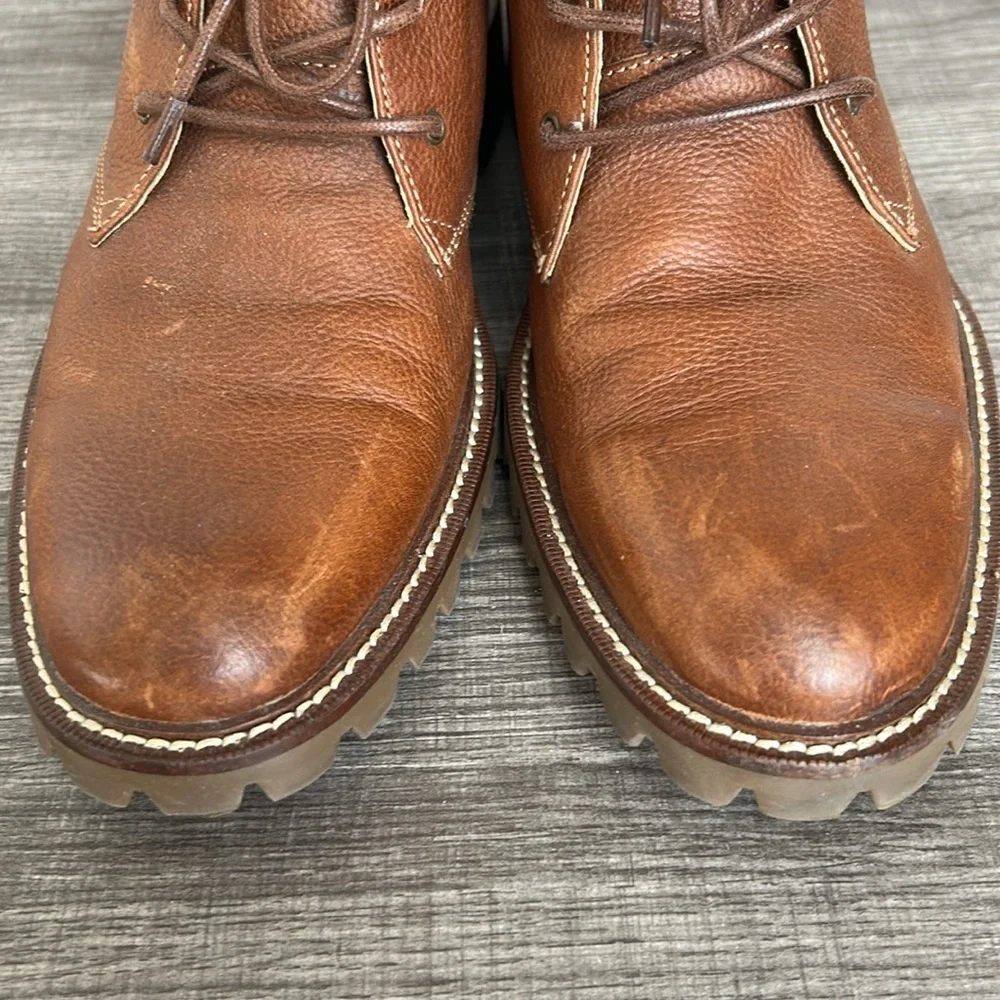 Banana‎ Republic Roderick Ortholite Leather Shearling-Lined Chukka Boots Brown 8